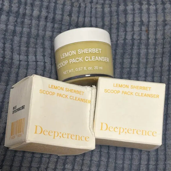 [BUNJANG] Deepdifferent Lemon Sherbet Scoop Pack Cleanser (20ml x 2) / 딥퍼런스 레몬 셔벗 스쿱팩 클렌저 20ml 2개