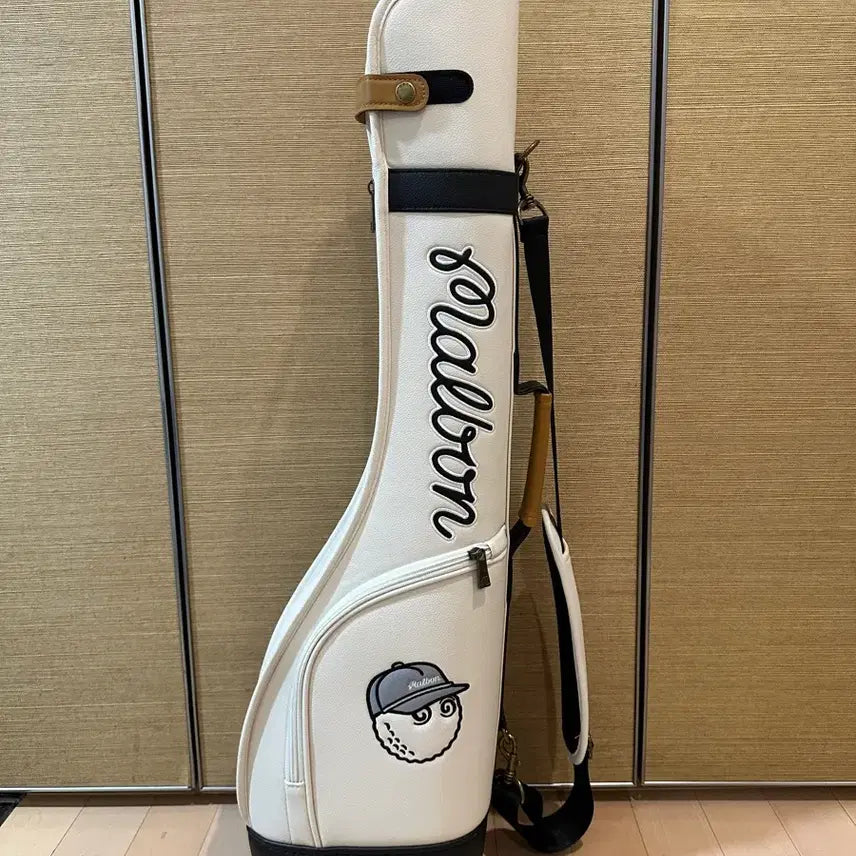 [BUNJANG] Malbon Golf Stand Bag Half Bag Ivory / 말본 골프 스탠드백 하프백 아이보리