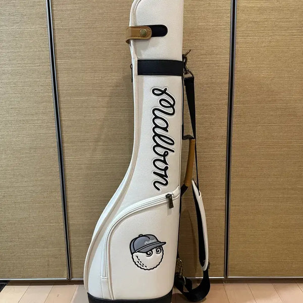 [BUNJANG] Malbon Golf Stand Bag Half Bag Ivory / 말본 골프 스탠드백 하프백 아이보리