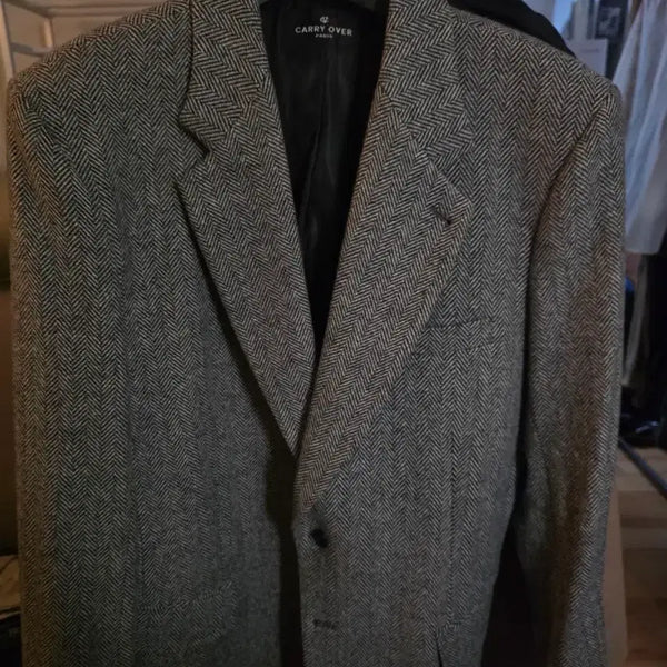 [BUNJANG] Carryover Wool Herringbone Tailored Blazer L / 캐리오버 울 헤링본 테일러드 블레이저 L
