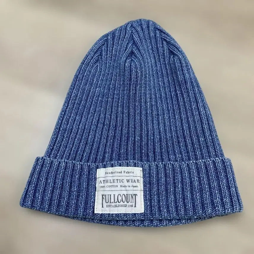 [BUNJANG] Full Count Indigo Knit Watch Cap Beanie / 풀카운트 인디고 니트 와치캡 비니