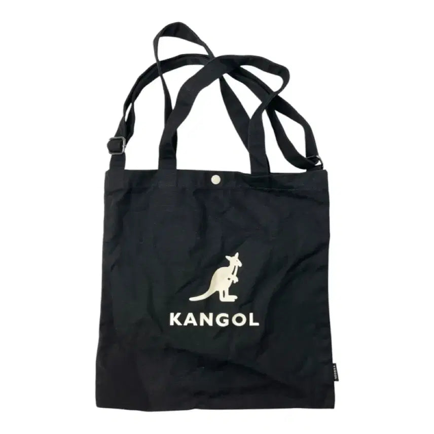 [BUNJANG] Kangol Canvas Eco Bag Tote Bag Black / 캉골 캔버스 에코백 토트백 블랙