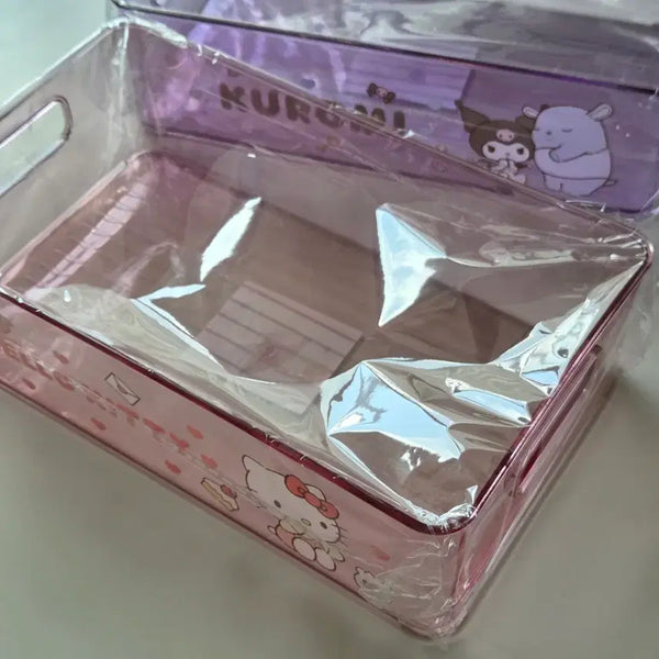 [BUNJANG] Sanrio Clear Open Basket / 산리오 클리어 오픈 바스켓