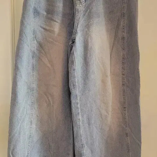 [BUNJANG] Light Wash Wide-Leg Denim Pants / 연청와이드바지