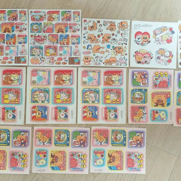 [BUNJANG] Ddocha Die-cut Stickers & Peel-off Stickers Bundle / 또자님  인스