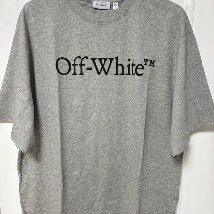 [BUNJANG] Off-White T-Shirt Gray / 정품, 새상품) 오프화이트 반팔 티셔츠 그레이