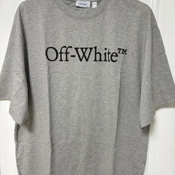 [BUNJANG] Off-White T-Shirt Gray / 정품, 새상품) 오프화이트 반팔 티셔츠 그레이