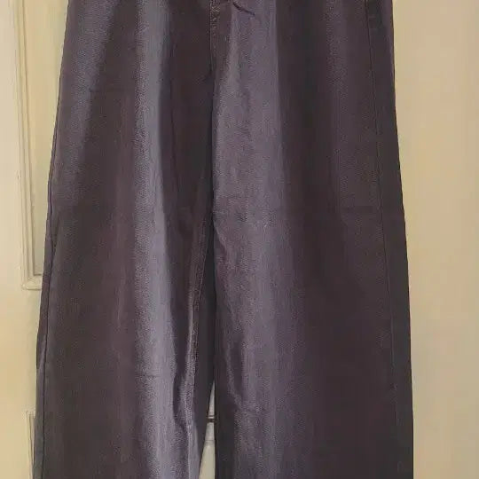 [BUNJANG] Black Wide Denim Pants / 블랙와이드대님팬츠