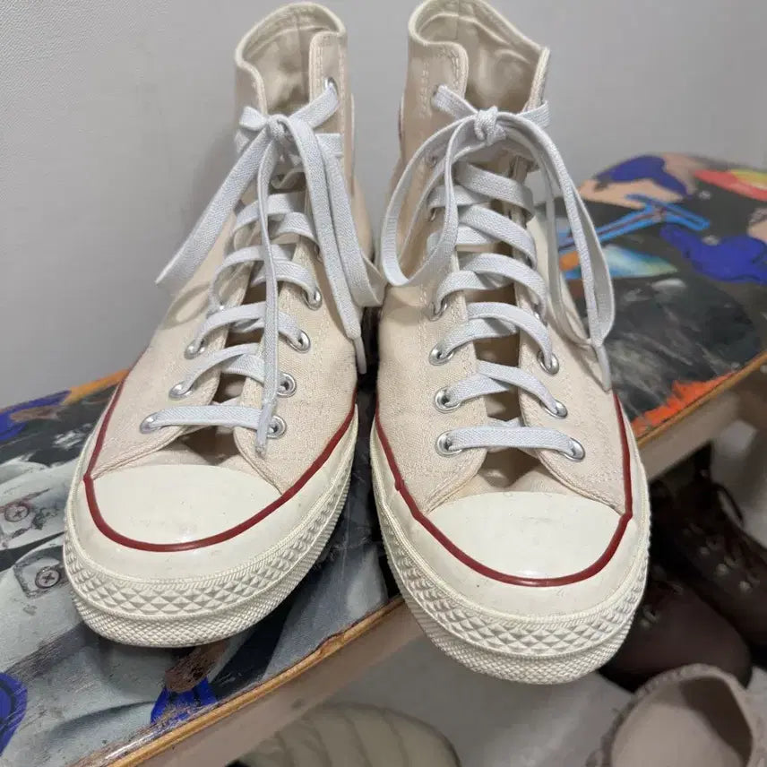 [BUNJANG] Converse Chuck Taylor All-Star High-Top Beige Size 280 / 컨버스 척데일러 하이 280 팝니다