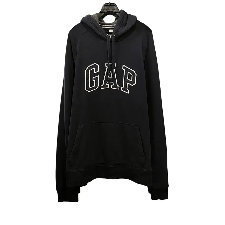 [BUNJANG] GAP Black Big Logo Hoodie / 갭 블랙 빅로고 후드티