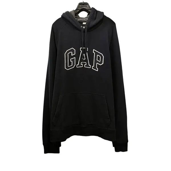 [BUNJANG] GAP Black Big Logo Hoodie / 갭 블랙 빅로고 후드티