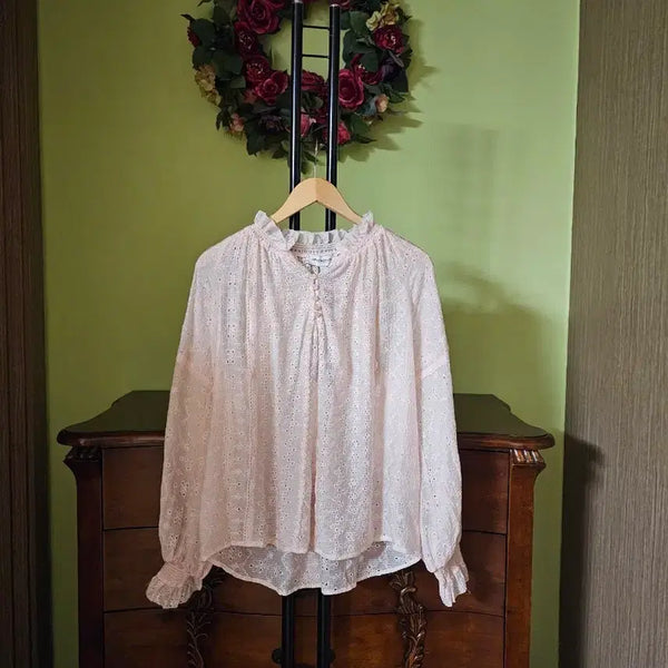 [BUNJANG] Viscose Lace Blouse / 비스코스 최고급 레이스 블라우스(2025년)