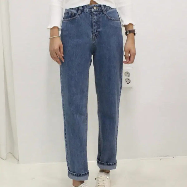 [BUNJANG] Semi-Wide Fit Jeans Size S / 청바지 세미와이드(허리단면 약34.5) 바지 팬츠 큰S 사이즈