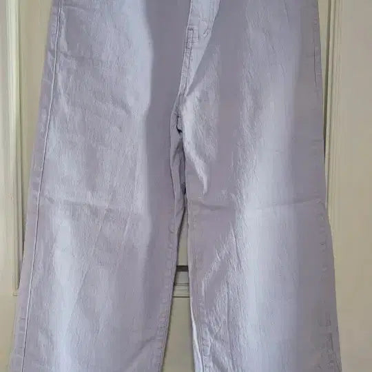 [BUNJANG] Wide Leg Denim Pants / 와이드   대님 팬츠