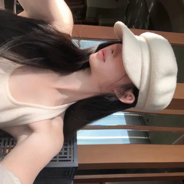 [BUNJANG] TheWish Blanche Wool Sailor Cap (Ivory) / 더위시 - 블랑쉬 울 마도로스 캡(아이보리)