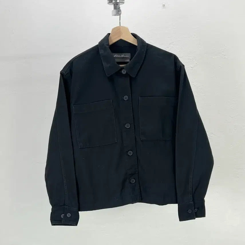[BUNJANG] Eddie Bauer Black 2P Cotton Jacket / 에디 바우어 블랙 2p 코튼 자켓