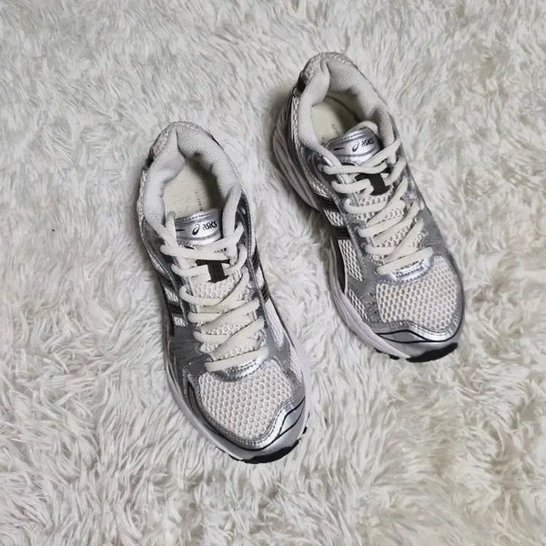 [BUNJANG] ASICS Gel-Kayano Silver White Sneakers / 아식스 젤 카야노 은색 흰색 스니커즈