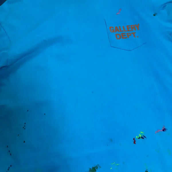 [BUNJANG] Gallery Dept. Paint Splatter Short Sleeve T-Shirt / 갤러리댑 페인트 반팔