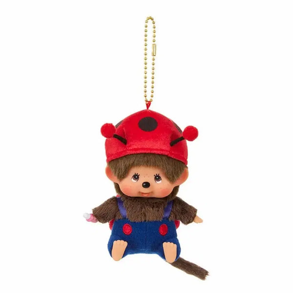 [BUNJANG] Monchhichi Ladybug Plush Keychain / 몬치치 무당벌레 인형 키링
