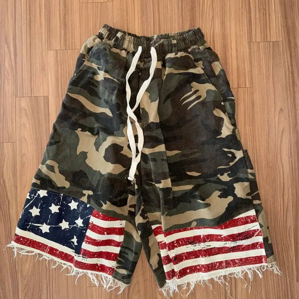 [BUNJANG] Yang Hong-won Flag Bermuda Shorts / 양홍원 바지 Was 성조기 버뮤다