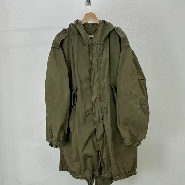 [BUNJANG] US Military M-51 Olive Oversized Hoodie Jacket / us military 올리브 m-51 오버사이즈 후디 자켓