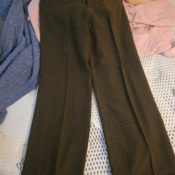 [BUNJANG] Wavyness Turn Up Wool Trousers Khaki Size 2 / 웨이비니스 턴업 울 트라우저 2사이즈 카키