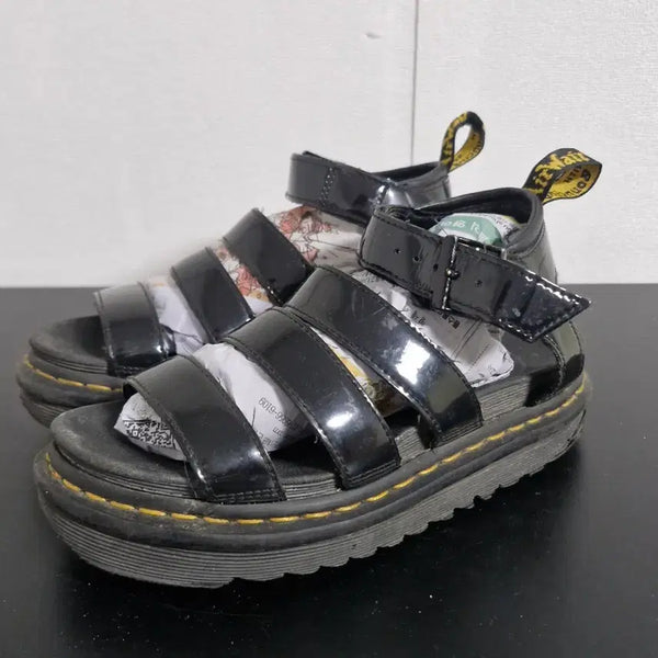 [BUNJANG] Dr. Martens Blair Patent Leather Strap Sandals / 닥터마틴 블레어 페이턴트 레더 스트랩 샌들(uk4/235)
