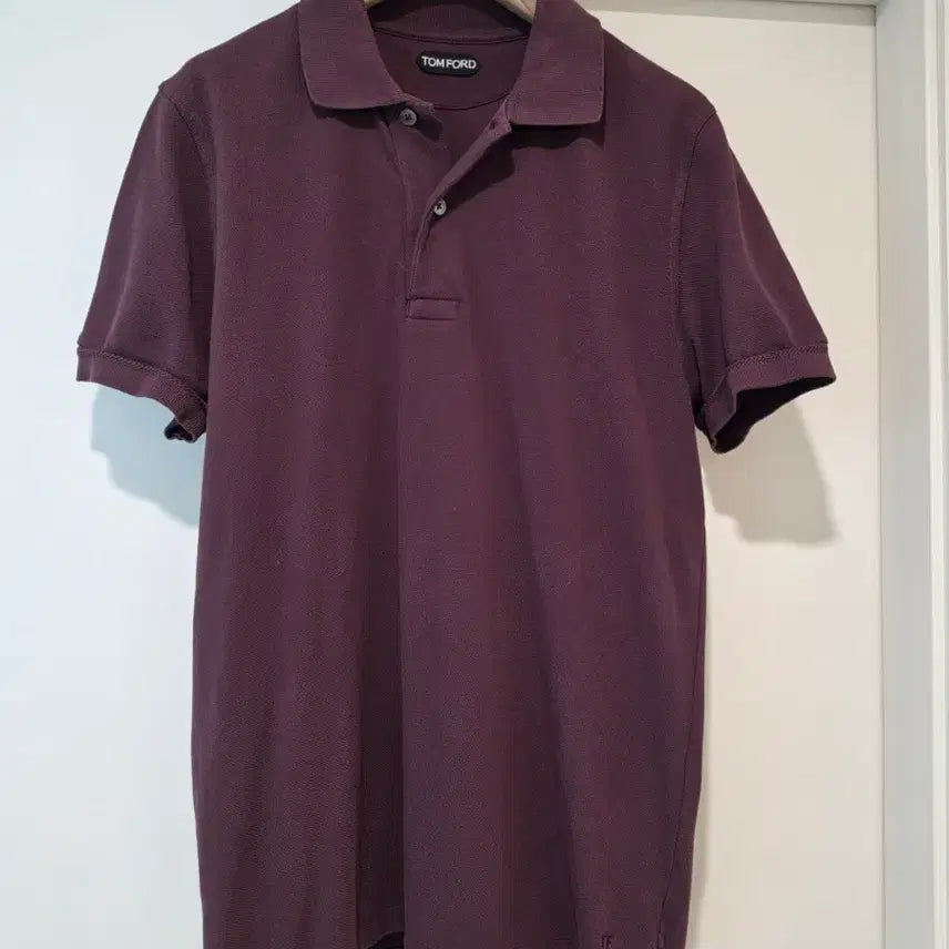 [BUNJANG] Tom Ford Burgundy Collar Polo Shirt / 톰포드/버건디 카라pk/50