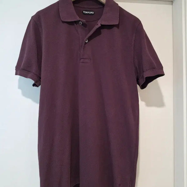 [BUNJANG] Tom Ford Burgundy Collar Polo Shirt / 톰포드/버건디 카라pk/50