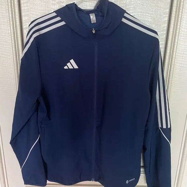 [BUNJANG] Adidas Navy Windbreaker Training Zip-Up Jacket / 아디다스 바람막이 트레이닝 집업 네이비