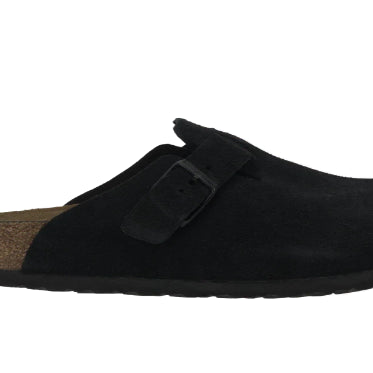 [BUNJANG] Birkenstock Boston Suede Leather Black Regular EU 41 / 버켄스탁 보스턴 소프트 풋베드 스웨이드 레더 블랙 - 레귤러 [EU 41]