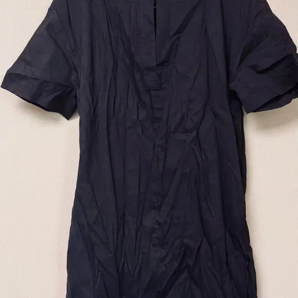 [BUNJANG] Theory Navy Short Sleeve Midi Dress / 테오리 네이비 반팔 원피스