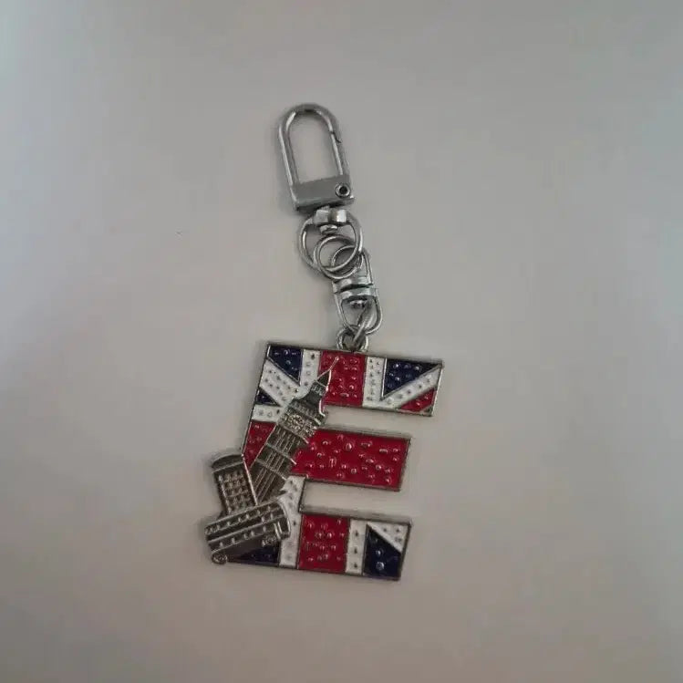[BUNJANG] London Alphabet 'E' Metal Keyring / 영국 런던  메탈 키링