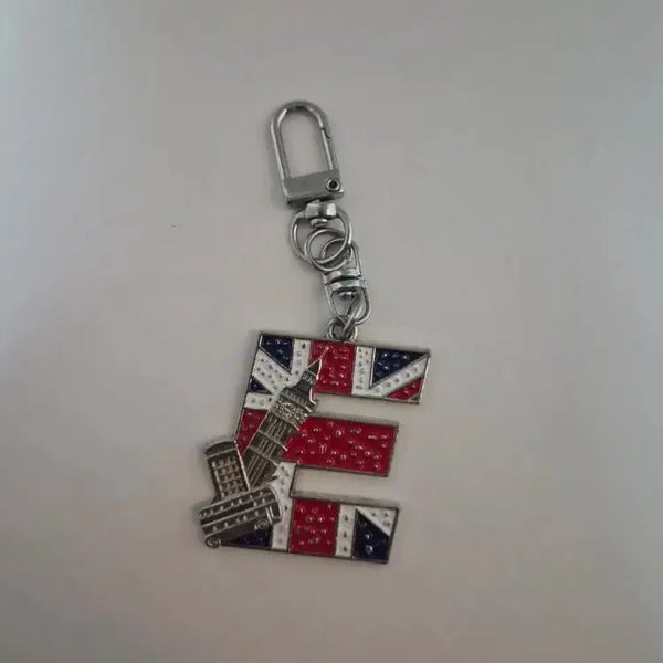 [BUNJANG] London Alphabet 'E' Metal Keyring / 영국 런던  메탈 키링