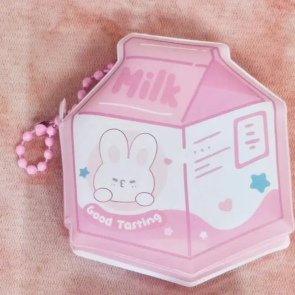 [BUNJANG] Strawberry Milk Embossed Notepads with Rabbit Character / 딸기우유 엠보싱 메모지