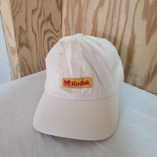 [BUNJANG] Kodak Cotton Ball Cap - Ivory / 코닥 볼캡 아이보리