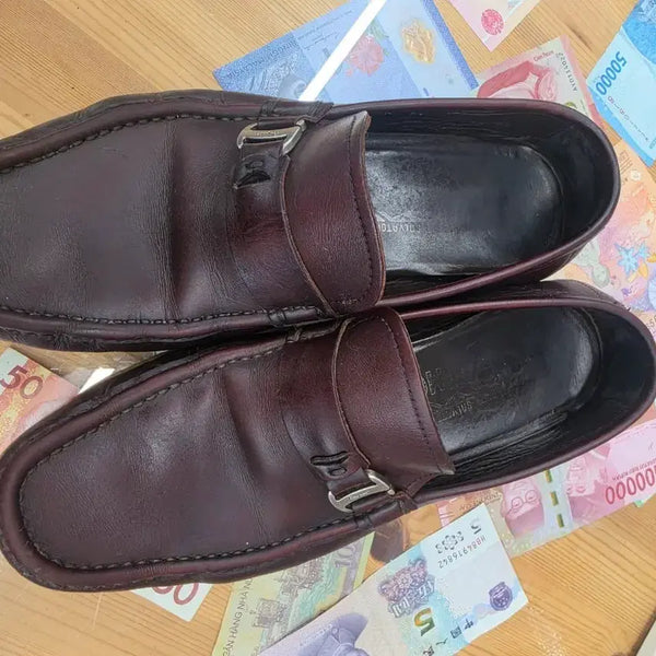 [BUNJANG] Salvatore Ferragamo Leather Loafers Size 260 / 살바토레 페라가모 로퍼 260