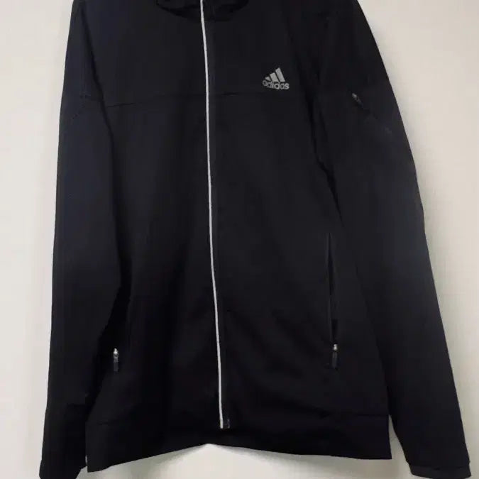 [BUNJANG] Adidas Black Hooded Zip-Up Jacket / 아디다스 블랙 후드집업 자켓