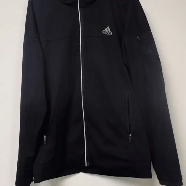 [BUNJANG] Adidas Black Hooded Zip-Up Jacket / 아디다스 블랙 후드집업 자켓
