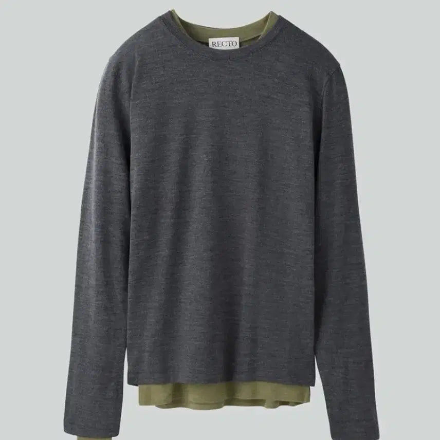 [BUNJANG] Recto Nova Layered Knit T-Shirt / [L] 렉토 노바 레이어드 니트