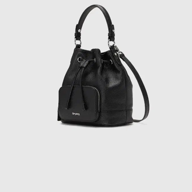 [BUNJANG] Oryany Leather Drawstring Bag Black / 오야니가죽 복조리백 블랙