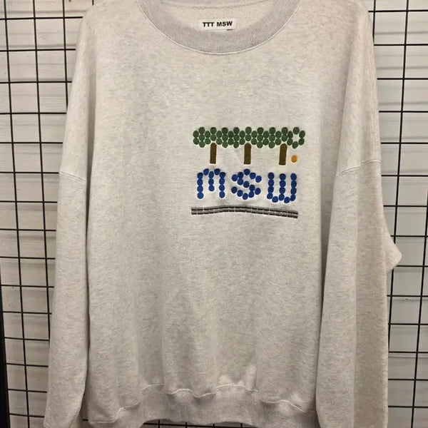 [BUNJANG] TTT MSW Sweatshirt Light Gray / TTT MSW 맨투맨 연한 회색