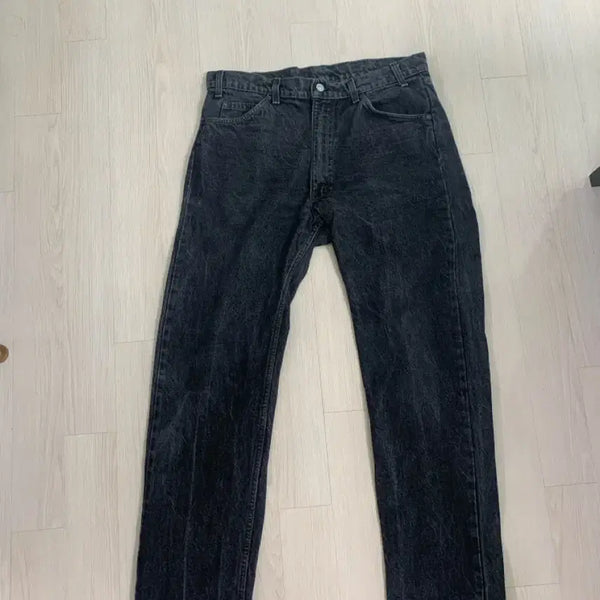 [BUNJANG] 80s 40505 Yarn-Dyed Black Denim (USA) / [34~36] 80s 40505 yarn-dyed(선염) 흑청 (USA)