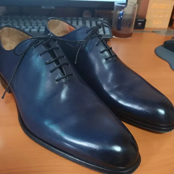 [BUNJANG] Sutor Mantellassi Navy Oxford Shoes / 신품급) 수토 만텔라시 SUTOR MANTELASSI 옥스포드 구두 네이비