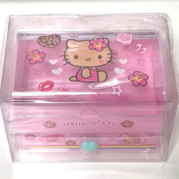 [BUNJANG] Sanrio Tanning Gal Kitty 2-Tier Storage Box / 태닝키티 서랍함 일본정품 갸루키티 2단 소품함 산리오
