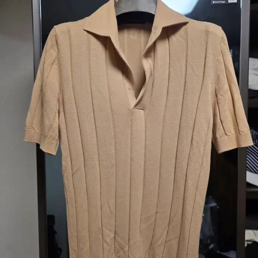 [BUNJANG] Lardini Short Sleeve Knit Beige / 라르디니 반팔 팝니다