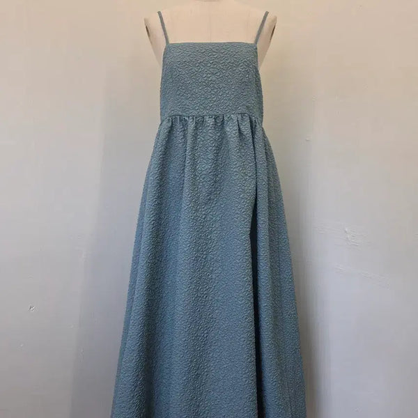 [BUNJANG] Embossed Long Dress / 엠보 롱 원피스