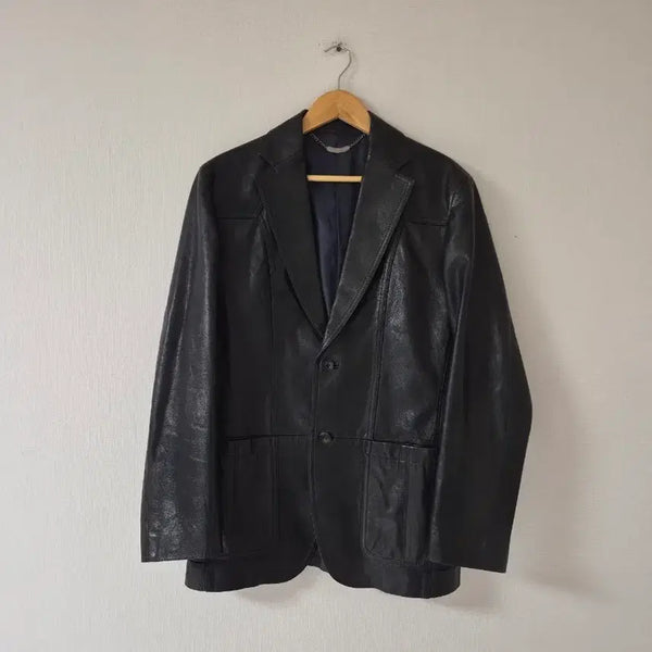 [BUNJANG] Carte Blanche Goat Leather Blazer Jacket / 까르뜨블랑슈 산양가죽블레이져자켓