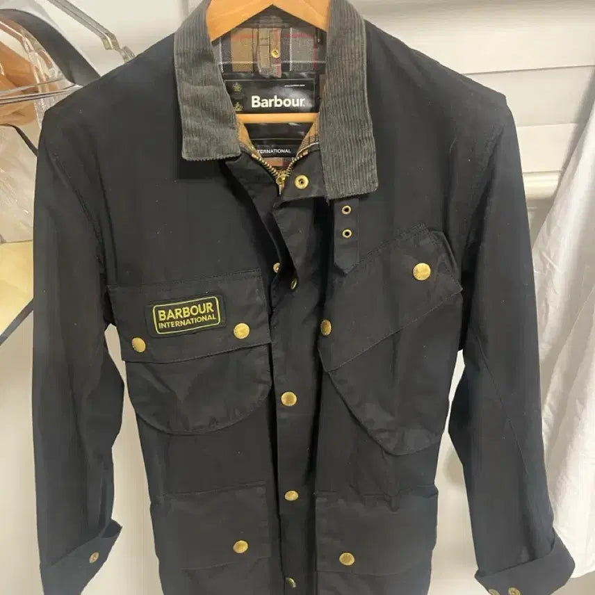 [BUNJANG] Barbour International Black Jacket (Size 38) / 바버 인터내셔널 자켓 블랙 38
