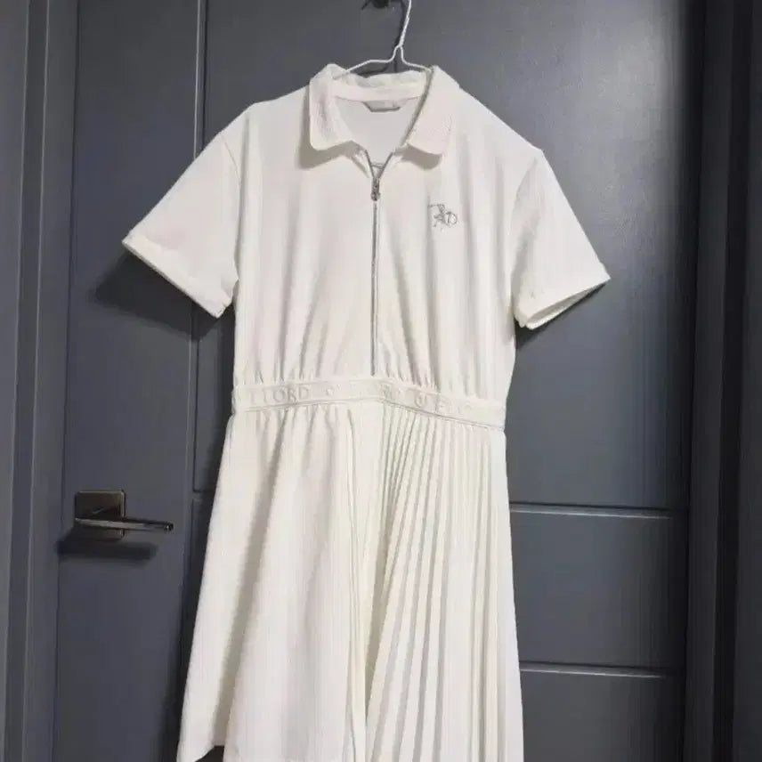 [BUNJANG] Elord Pleated Golf Dress White Size 100 / 엘로드. 플리츠 골프 원피스. 100.  6677